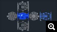 5-2D views of a 3D bloc
